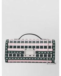 Roger Vivier - Chain Strap Rectangular Clutch Bag Top Handle - Lyst