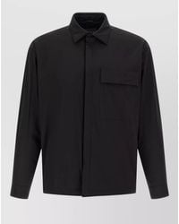 Herno - Overshirt Featuring Collar Buttons And Pocket - Lyst
