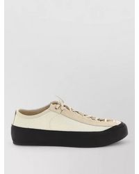Stone Island - Leather Low-Top Sneakers - Lyst