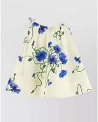 Stella McCartney - Cotton Floral-Print Sleeveless Top - Lyst