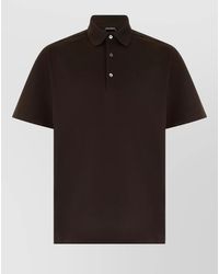 ZEGNA - Polo Short Sleeves Relaxed Fit Casual - Lyst