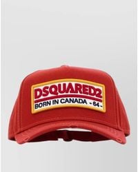 DSquared² - Cotton Baseball Cap Curved Brim Detail - Lyst