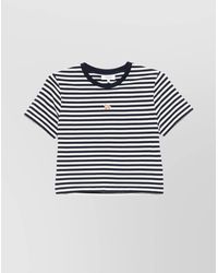 Maison Kitsuné - Baby Fox Striped Cotton T-Shirt - Lyst