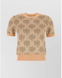 Fendi - Embroidered Floral Pattern Viscose Sweater - Lyst