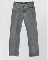 Rick Owens - High-Rise Straight-Leg Denim Jeans - Lyst
