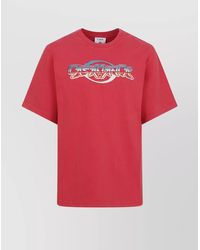 CASABLANCA - Oversized T-Shirt With Chrome Text Print - Lyst