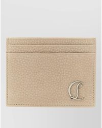 Christian Louboutin - Mooncrest Card Holder Textured Finish Design - Lyst