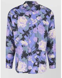 ERL - Long Sleeve Shirt Floral Pattern Design - Lyst