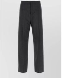 Givenchy - Virgin Wool Straight-Leg Trousers - Lyst