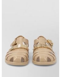 Moschino - Strappy Flat Sandals Open Toe Design - Lyst