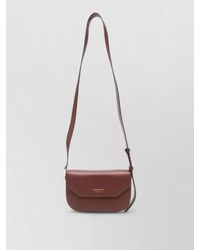 Emporio Armani - Leather Belt Bag Textured Finish Adjustable Strap - Lyst