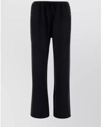 Alexander Wang - Cotton Relaxed-Fit Wide-Leg Sweatpants - Lyst