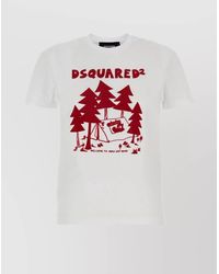 DSquared² - Perfect Crew Neck Graphic Print T-Shirt - Lyst