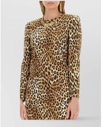 Moschino - Animal Print Mini Dress - Lyst