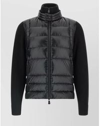 Moncler - Wool Padded Cardigan With Zip - Lyst