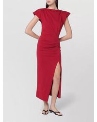 Isabel Marant - Isabel Marant Nadela Cotton Draped Maxi Dress - Lyst