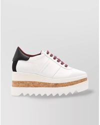 Stella McCartney - Wedge Sneakers With Contrasting Branded Heel - Lyst