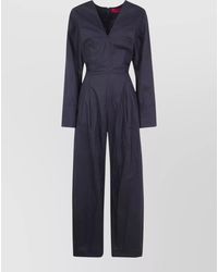 Thelatest - Cotton Wide-Leg Trousers - Lyst