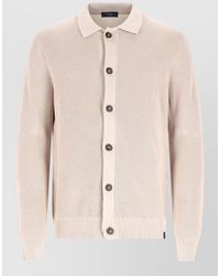 Fay - Ribbed Texture Collared Jacket For - Lyst