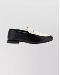 Givenchy - Leather And Canvas Loafers - Lyst