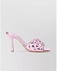 Bottega Veneta - Lamb Leather Quilted Sandals - Lyst
