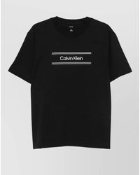 Calvin Klein - Graphic Logo T-Shirt Crew Neck Style - Lyst