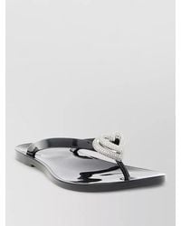 Mach & Mach - Double Heart Sandals Flat Sole Open Toe - Lyst