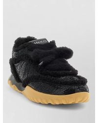 Pinko - Leather Chunky Low-Top Sneakers - Lyst