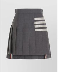 Thom Browne - Wool Pleated Knee-Length Skirt - Lyst