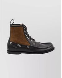 Loewe - Calfskin Leather Ankle Boots - Lyst