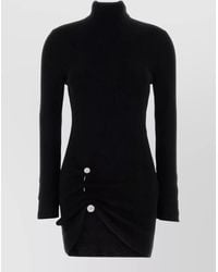 GIUSEPPE DI MORABITO - Merino Wool Mini Dress - Lyst