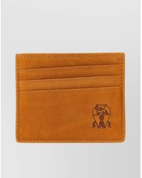 Brunello Cucinelli - Compact Suede Card Holder - Lyst