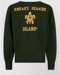 DSquared² - Crew Neck Sweater Chest Pocket Frayed Trim - Lyst