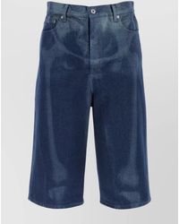 Off-White c/o Virgil Abloh - Denim Straight-Leg Bermuda Shorts - Lyst