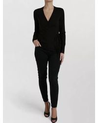 Dolce & Gabbana - Virgin Wool V-Neck Wrap Cardigan - Lyst