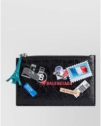Balenciaga - Leather Long Coin And Card Holder Wallet - Lyst