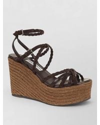 Jimmy Choo - Nyra 100 Sandals Ankle Strap Wedge Heel - Lyst