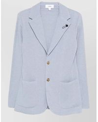 Lardini - Knit Blazer Single Breasted Jacket - Lyst