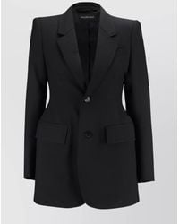 Balenciaga - Virgin Wool Single-Breasted Hourglass Blazer - Lyst