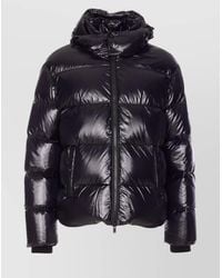 Moose Knuckles - Quilted High Neck Jacket With Removable Hood - Lyst