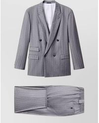 Giorgio Armani - Silk Double Breasted Coat - Lyst