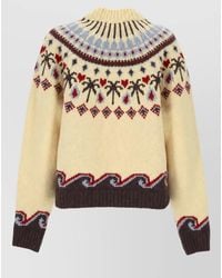 Alanui - Wool Crewneck Knitted Top - Lyst