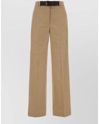 Tory Burch - Gabardine Wide Leg Pant Front Pleats - Lyst