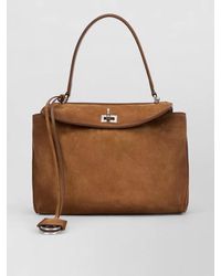 Balenciaga - Small Rodeo Suede Leather Shoulder Bag - Lyst