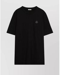 Moncler - Logo Patch Crew Neck Short Sleeves T-Shirt - Lyst