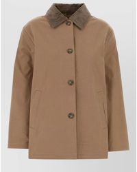 Calvin Klein - Cotton Single-Breasted Coat - Lyst
