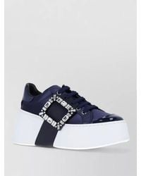 Roger Vivier - Leather Low-Top Sneakers - Lyst