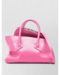 The Attico - Mini Calf Leather Top Handle Tote Bag - Lyst