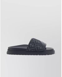Fendi - Jacquard Front Band Slide Sandals - Lyst