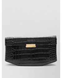 TOTEME - Croc-Effect Leather Clutch Bag - Lyst